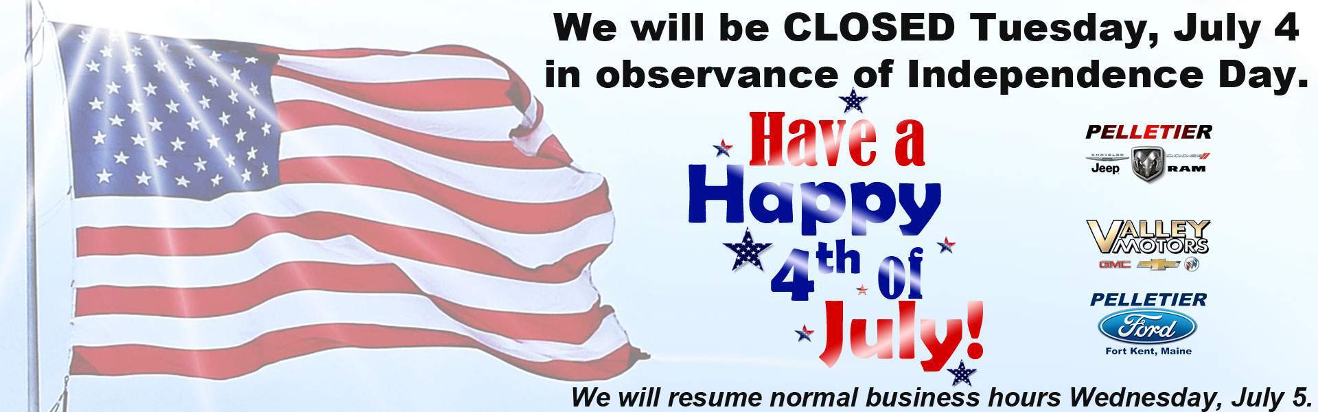 Closed 4th of July