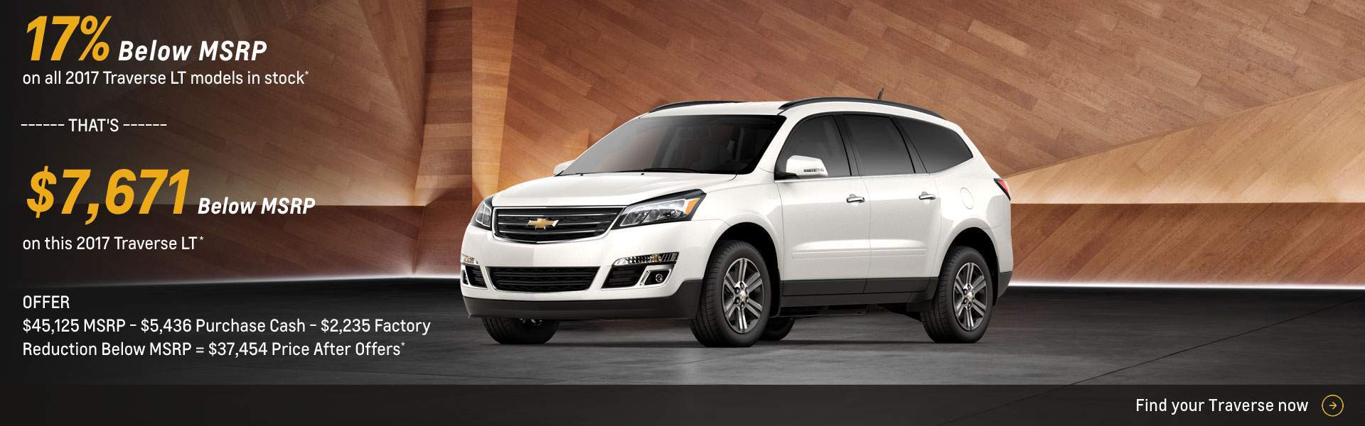 Chevy Traverse LT June Offer